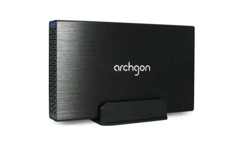 Archgon 3.5" SATA to USB 3.0 HDD Enclosure - Black - 01