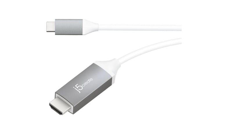 J5Create JCC153g USB Type-C to HDMI Cable - White - 01 J5Create JCC153g USB Type-C to HDMI Cable - White - 01