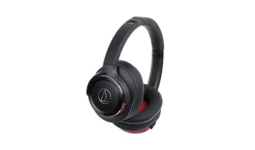 Audio-Technica Solid Bass Wireless Over-Ear Headphone - Black/Red
