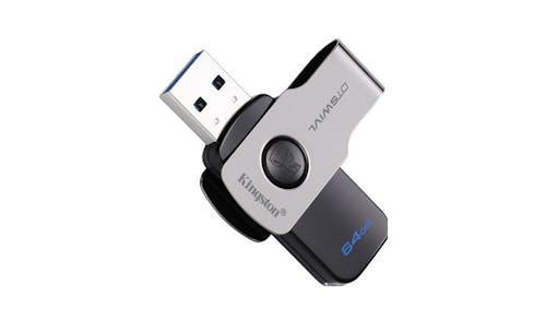 Kingston DataTraveler SWIVL 64GB USB 3.1  Flash Drive - Black-01