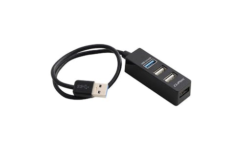 CLiPtec USB 3.0 1 + 3 USB 2.0 Ports Hub - Black