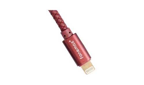 Fonemax Leather Pro USB Cable For Type C - Red