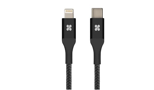 Promate USB Type-C OTG Cable with Lightning Connector - Black-01