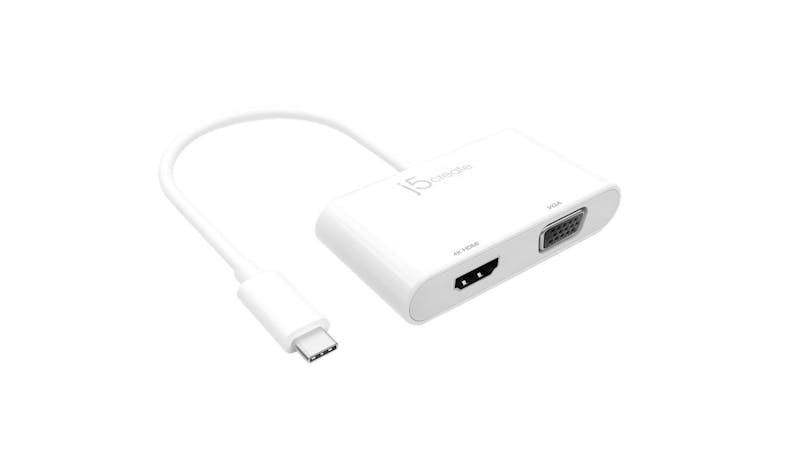J5 Create JCA174 USB-C to HDMI & VGA - White-01 J5 Create JCA174 USB-C to HDMI & VGA - White-01