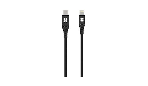 Promate PowerCord USB-C To Lightning Cable - Black