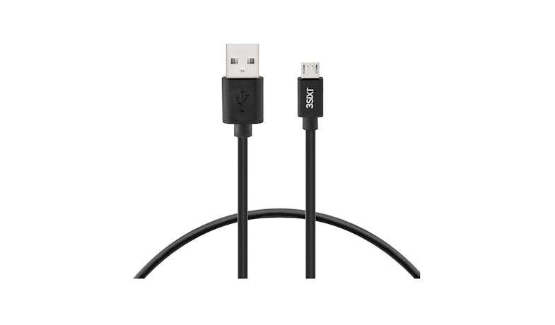 3SIXIT 1m Micro USB Charge & Sync Cable - Black-01 3SIXIT 1m Micro USB Charge & Sync Cable - Black-01