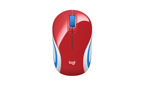 Logitech 910-005373 M187 Wireless Mini Mouse - Bright Red_01