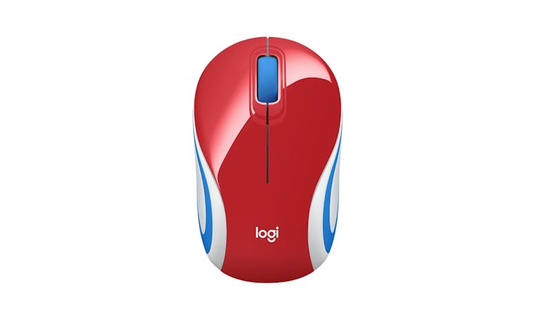 Logitech 910-005373 M187 Wireless Mini Mouse - Bright Red_01 Logitech 910-005373 M187 Wireless Mini Mouse - Bright Red_01