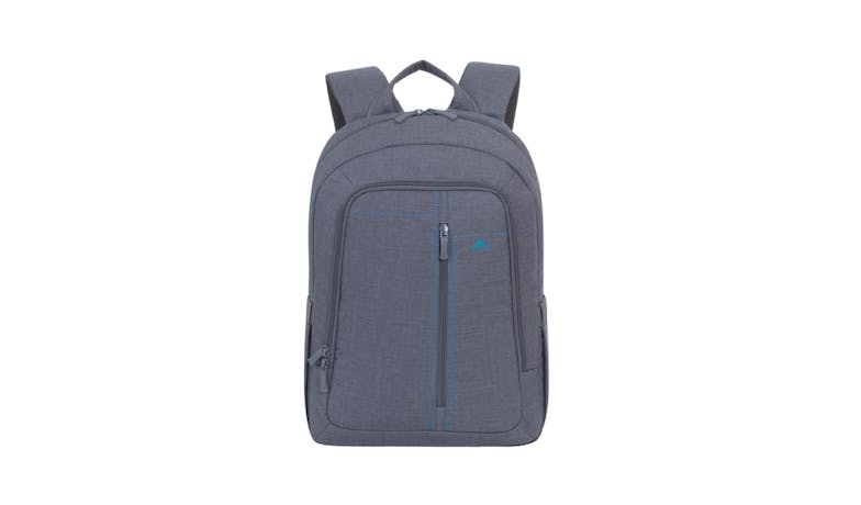 Rivacase 075602 15.6" Laptop Canvas Backpack  - Grey-02