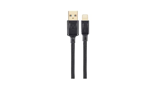 Fonemax USB Ultra Toughness MFI Lightning 1.2m Cable - Black_01