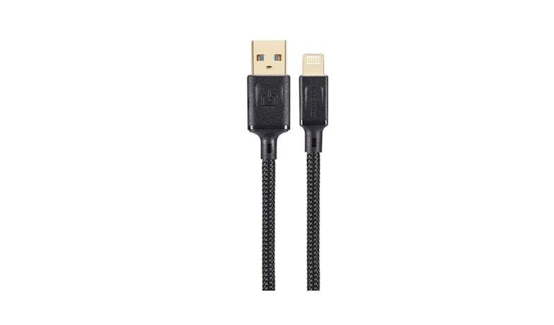 Fonemax USB Ultra Toughness MFI Lightning 1.2m Cable - Black_01 Fonemax USB Ultra Toughness MFI Lightning 1.2m Cable - Black_01