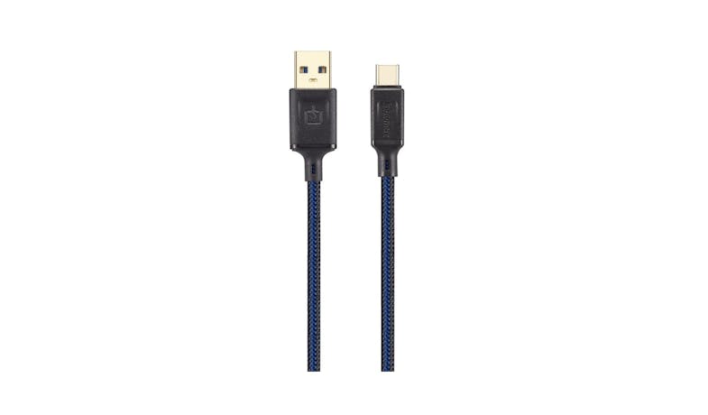 Fonemax USB Ultra Toughness Type-C 1.2m Cable - Blue_01 Fonemax USB Ultra Toughness Type-C 1.2m Cable - Blue_01