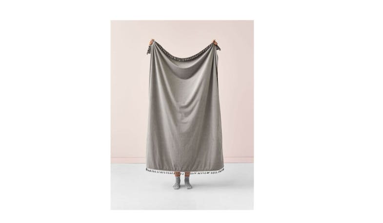 Linen House Belmore Throw - Smoke Linen House Belmore Throw - Smoke