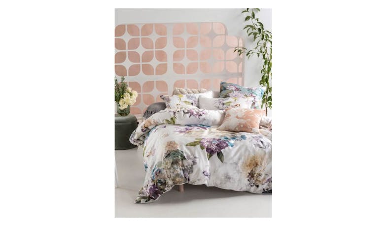 Linen House Lena King Quilt Cover Set - Violet Linen House Lena King Quilt Cover Set - Violet