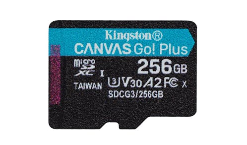 Kingston Canvas Go! Plus (SDCG3) microSD Memory Card (256GB) - IMG 1