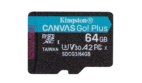 Kingston Canvas Go! Plus (SDCG3) microSD Memory Card (64GB) - IMG 1