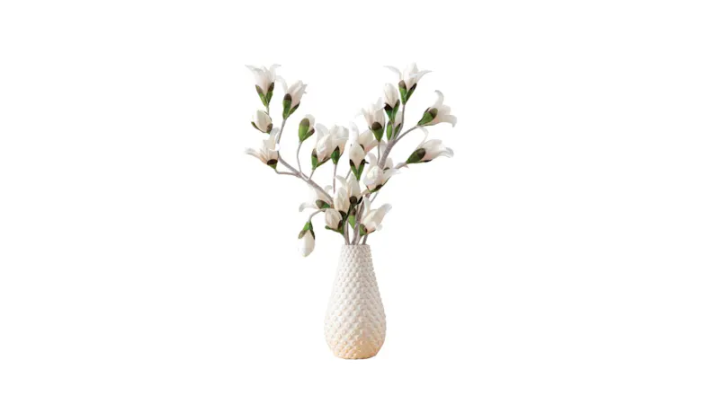 Garner 954852 28.5cm Ceramic Vase - White Garner 954852 28.5cm Ceramic Vase - White