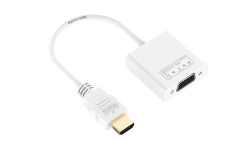 Promate Prolink-H2V HDMI to VGA Adaptor Kit (White)