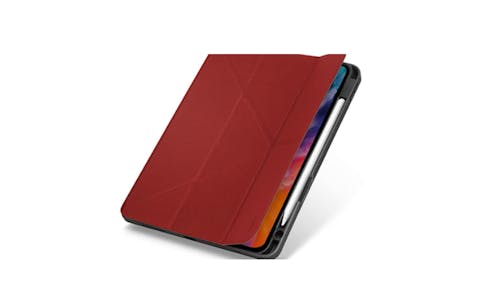Uniq Transforma Rigor Air Protective Bumper with Integrated Stand for iPad Air (10.9-inch) - Red
