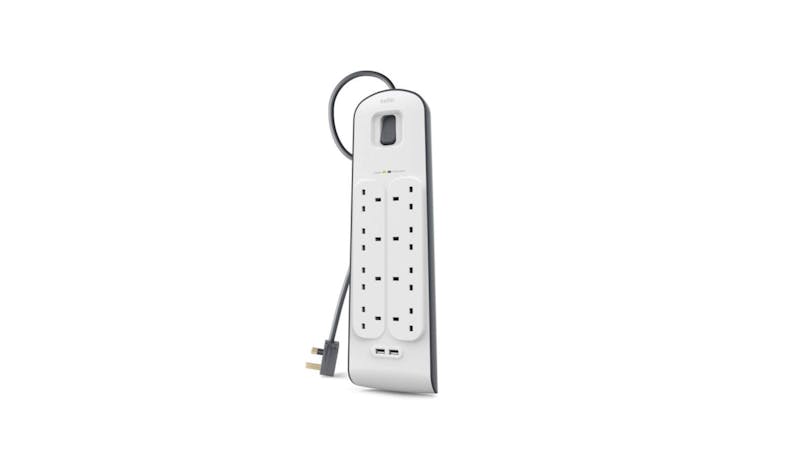 Belkin 8 Outlet Surge Protector with USB Port - 2 Meter Belkin 8 Outlet Surge Protector with USB Port - 2 Meter
