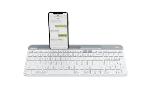 Logitech K580 Slim Multi-Device Keyboard - Off White (IMG 1)