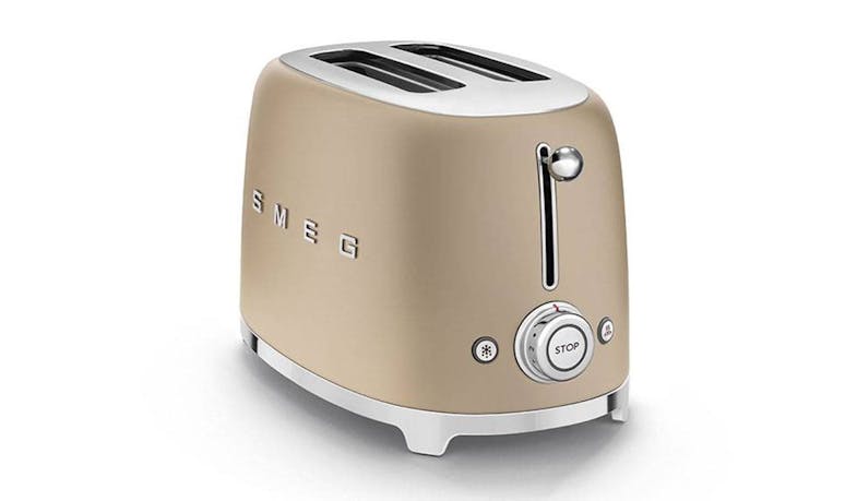 Smeg TSF01CHM 50's Retro Style Aesthetic Toaster - Matte Gold Smeg TSF01CHM 50's Retro Style Aesthetic Toaster - Matte Gold