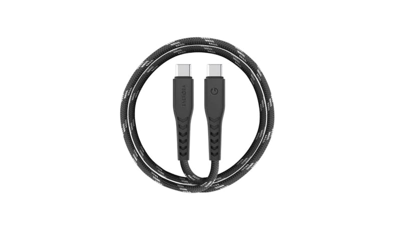 Energea NyloFlex Universal USB-C to USB-C 1.5M Cable - Black Energea NyloFlex Universal USB-C to USB-C 1.5M Cable - Black