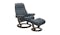 Stressless Sunrise Classic Assembled Chair With Ottoman - Blue Stressless Sunrise Classic Assembled Chair With Ottoman - Blue