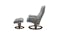 Stressless Sunrise Classic Assembled Chair With Ottoman - Wild Dove Stressless Sunrise Classic Assembled Chair With Ottoman - Wild Dove