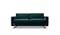 Bristol 3 Seater Full Leather Sofa With Slide Up Headrests - Green Bristol 3 Seater Full Leather Sofa With Slide Up Headrests - Green
