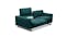 Bristol 3 Seater Full Leather Sofa With Slide Up Headrests - Green Bristol 3 Seater Full Leather Sofa With Slide Up Headrests - Green
