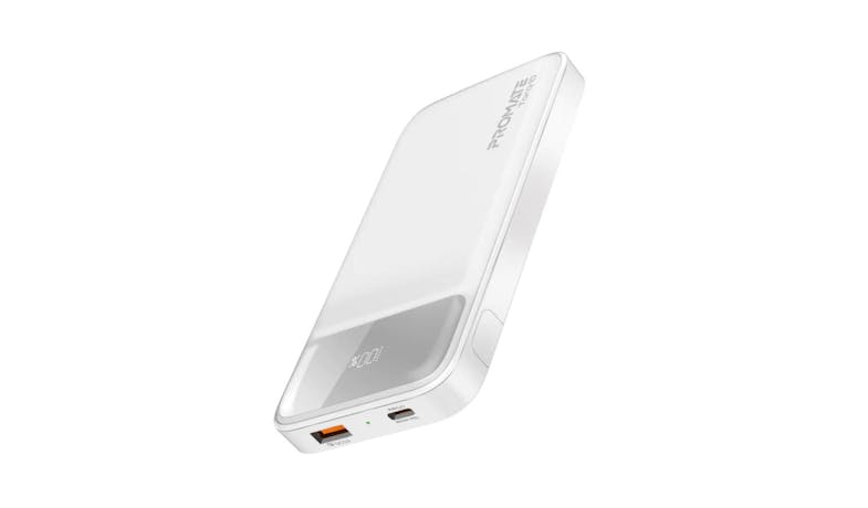 Promate Torq-10 10000mAh Super-Slim Power Bank - White Promate Torq-10 10000mAh Super-Slim Power Bank - White