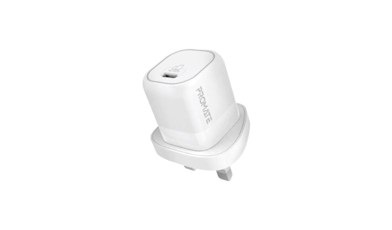Promate PowerPort-25 25W Power Delivery USB-C Wall Charger - White Promate PowerPort-25 25W Power Delivery USB-C Wall Charger - White