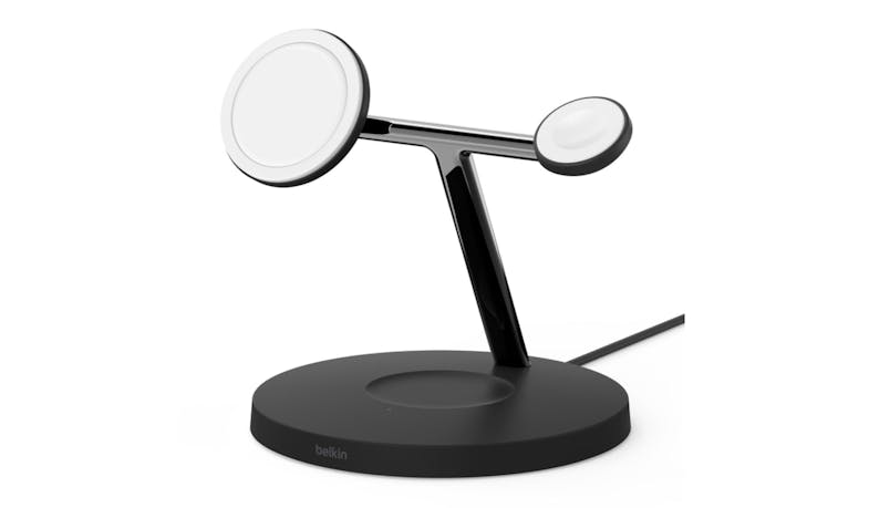 Belkin BoostCharge Pro 3-in-1 Wireless Charger with MagSafe 15W - Black Belkin BoostCharge Pro 3-in-1 Wireless Charger with MagSafe 15W - Black