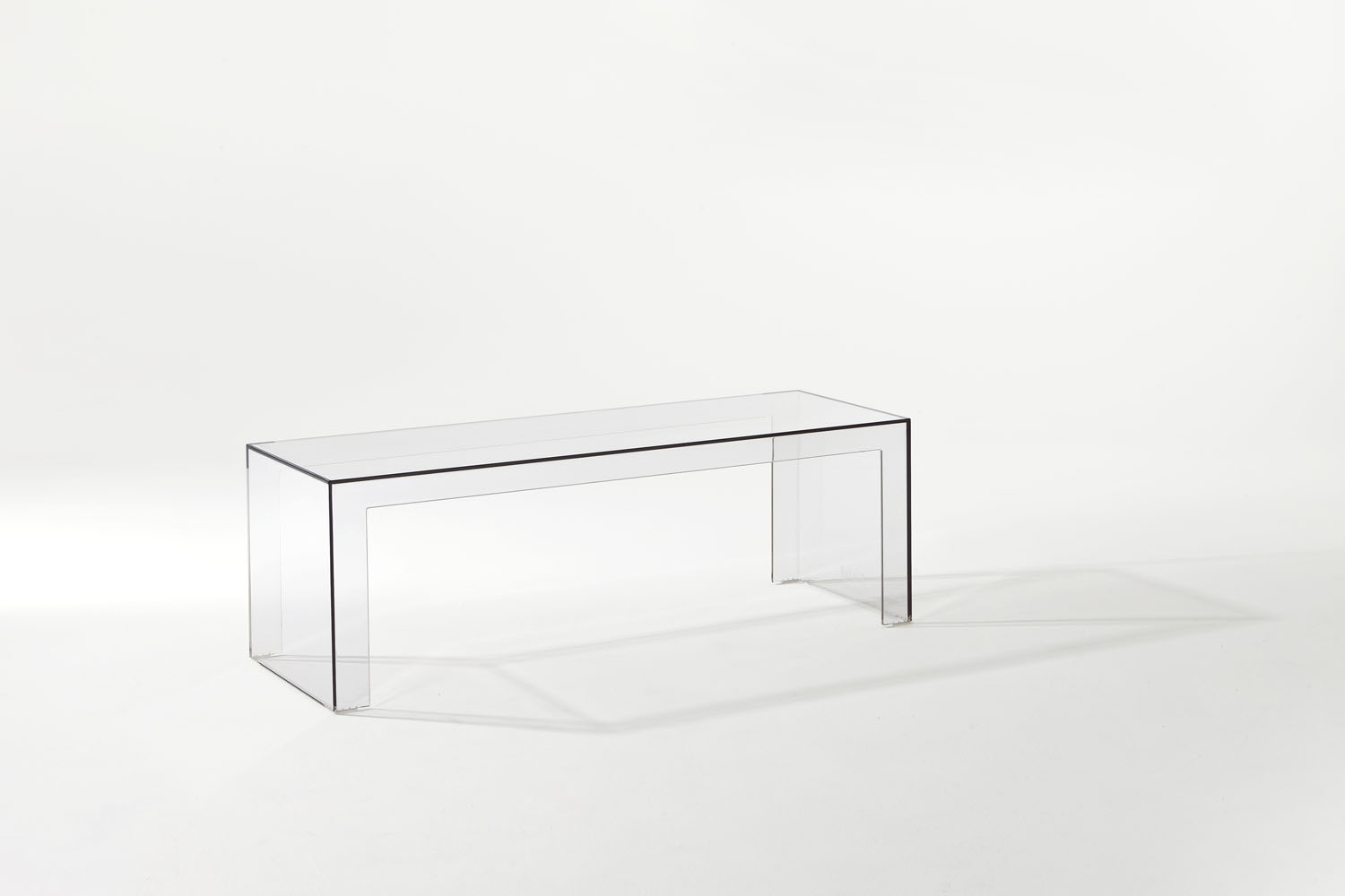 Invisible Side Table Low by Tokujin Yoshioka for Kartell Space Furniture