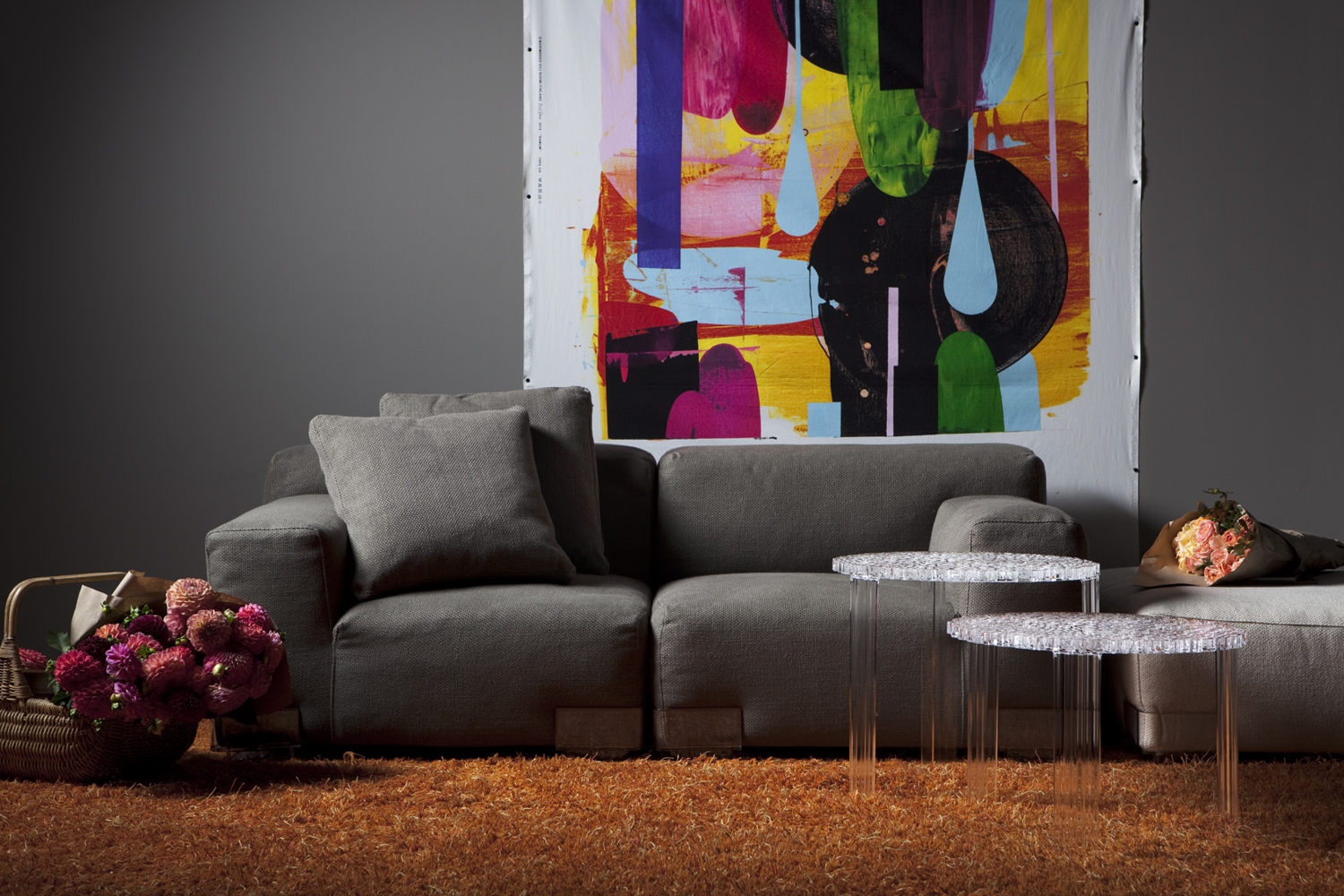 Plastics Duo 2 Seat Sofa by Piero Lissoni for Kartell Space Furniture