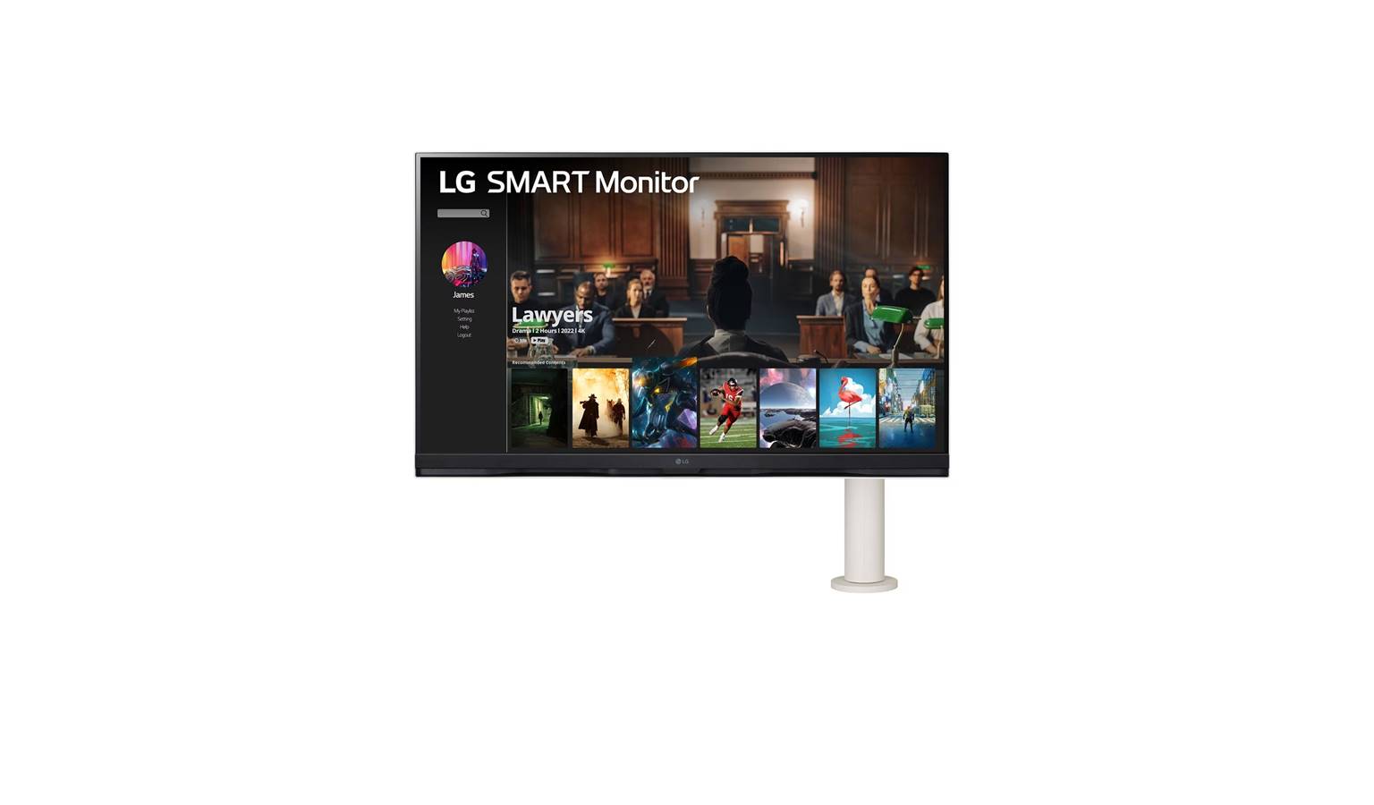 LG 4K UHD 32-inch Smart Monitor with webOS and Ergo Stand