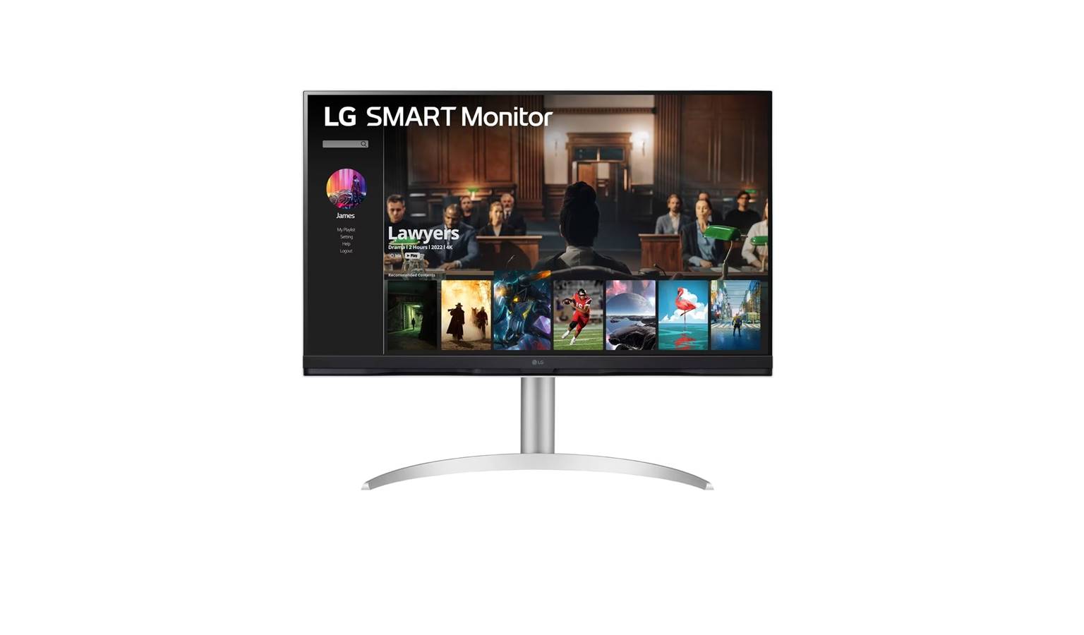 LG 4K UHD 32-inch Smart Monitor with webOS (32SQ730S-W)