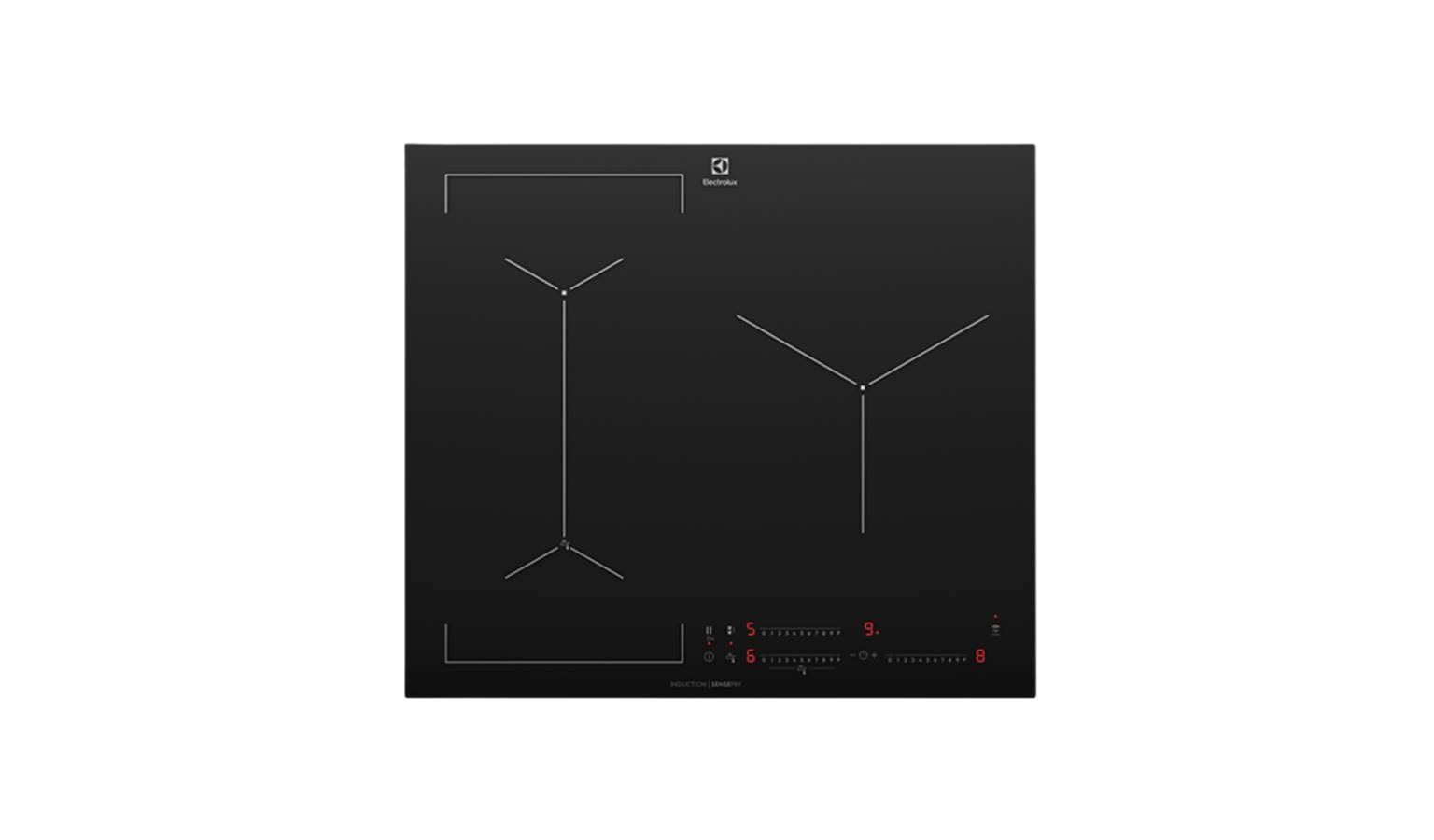Electrolux 60cm UltimateTaste 700 (EHI635BE) 3-Zone Built-In Induction Hob