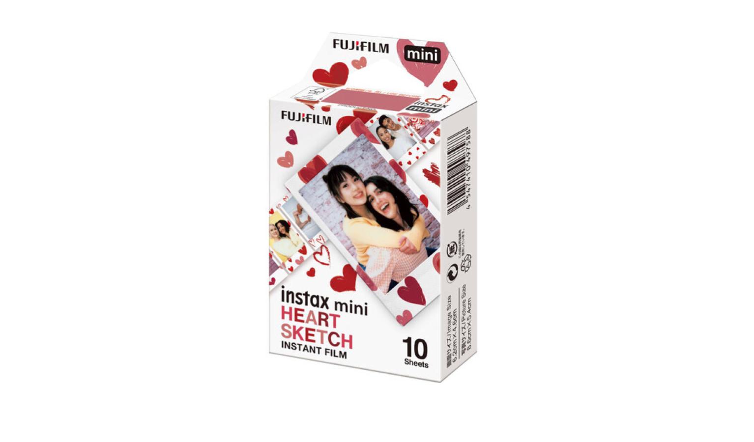 Fujifilm Instax Mini Heart Sketch Film - 10 Exposures