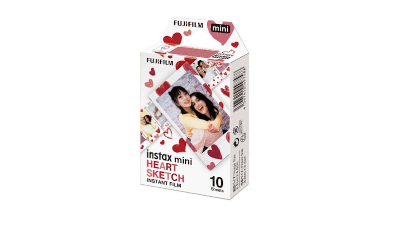 Fujifilm Instax Mini Heart Sketch Film - 10 Exposures