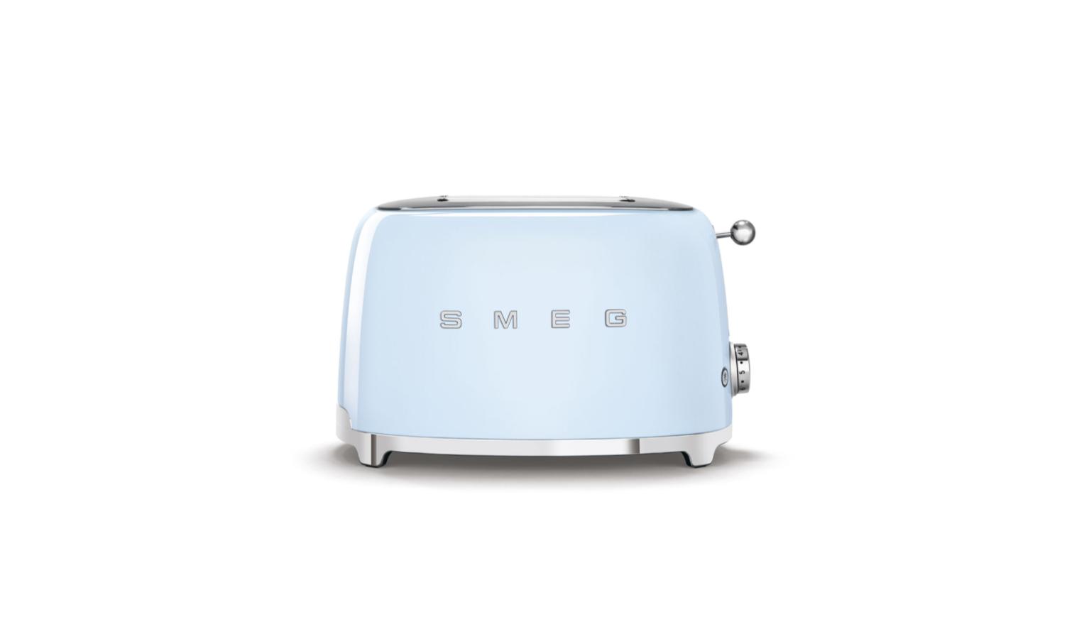 Smeg Toaster with Kettle Pastel Blue (TSF01PBUK+KLF05PBUK) Harvey
