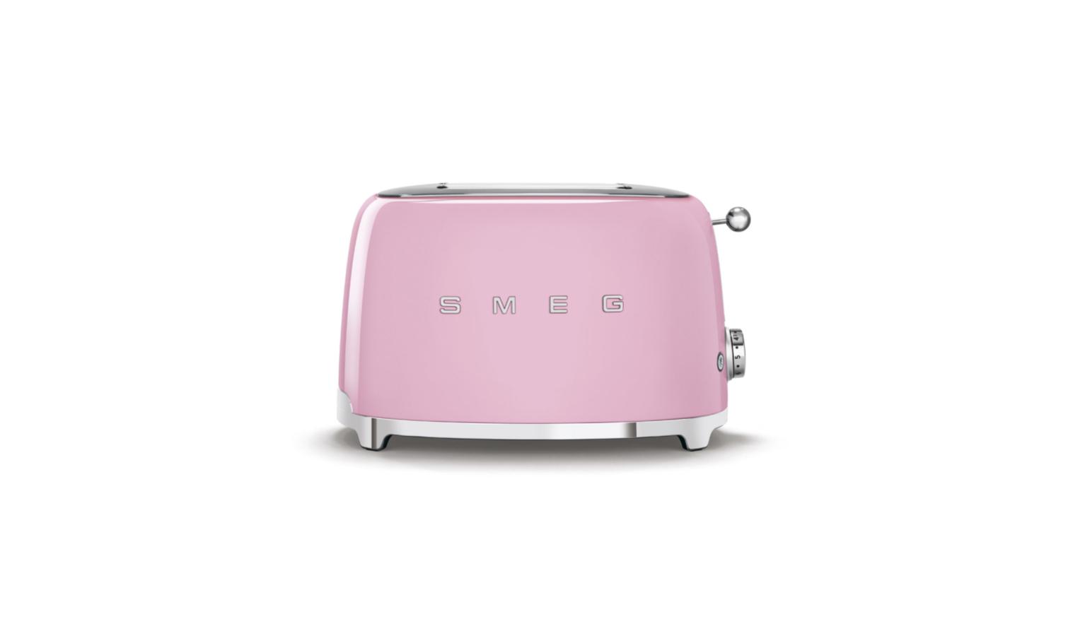 Smeg Toaster with Kettle Pink (TSF01PKUK+KLF05PKUK) Harvey Norman