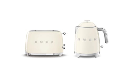 Smeg Toaster with Kettle - Cream (TSF01CRUK+KLF05CRUK)