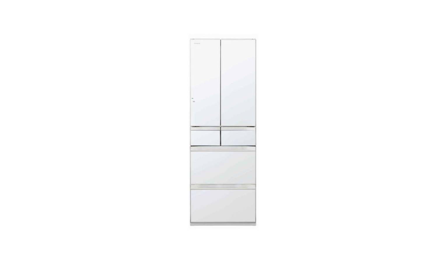 Hitachi RHV490RSXW 379L 6Door Refrigerator Crystal White Harvey