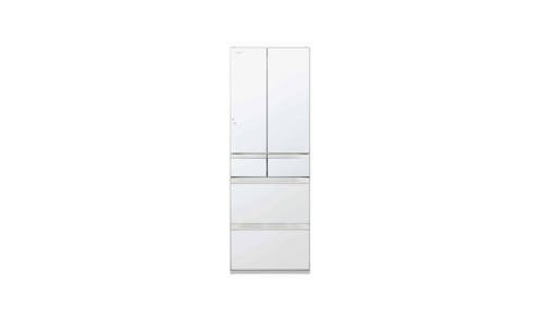 Hitachi R-HV490RS-XW 379L 6-Door Refrigerator - Crystal White