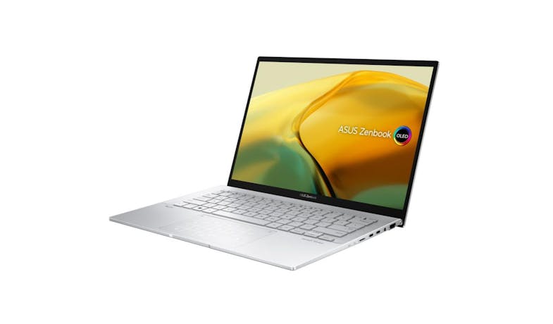ASUS Zenbook X 14 OLED (Core i7, 16GB/512GB, Windows 11) 14-inch Laptop - Foggy Silver (UX3402VA-KM168W)