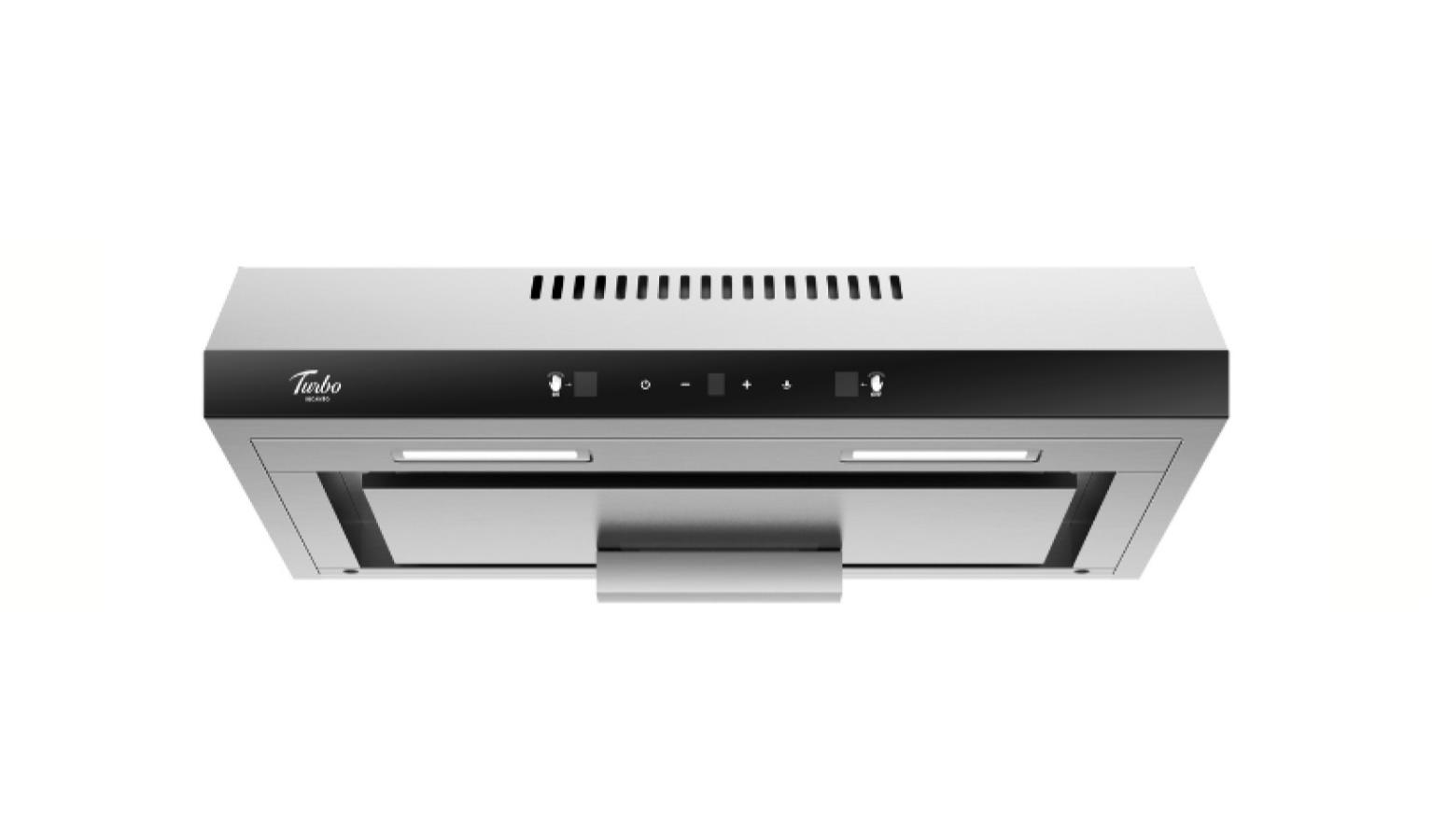 Turbo TA65-802-60SS Series 60cm Slimline Hood with Rectifier Oil Tray - Stainless Steel