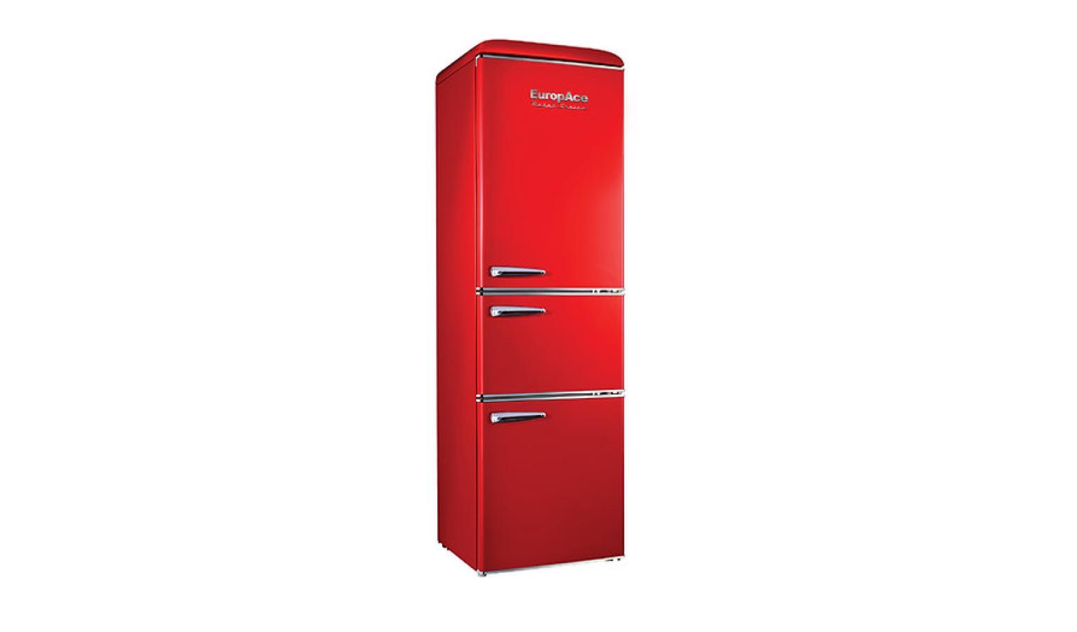 EuropAce Retro (ER 7256W) 247L 3-Doors Versa Zone Refrigerator