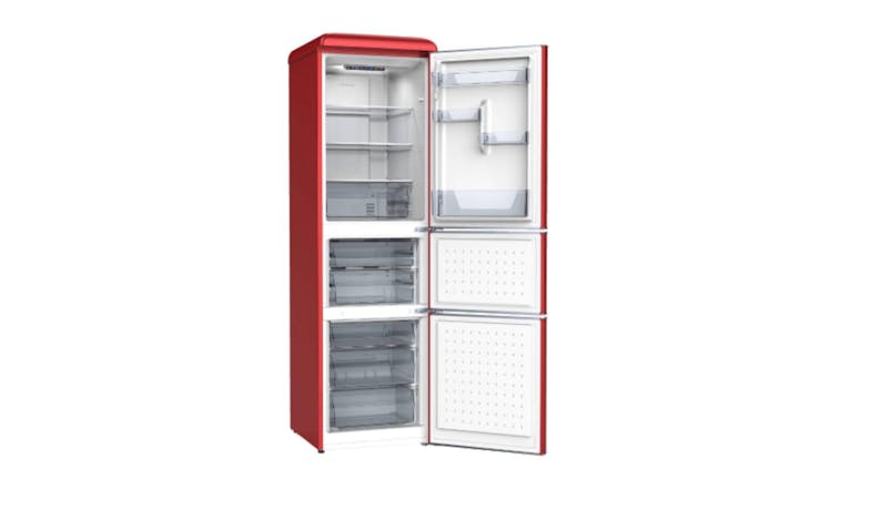 EuropAce Retro (ER 7256W) 247L 3-Doors Versa Zone Refrigerator